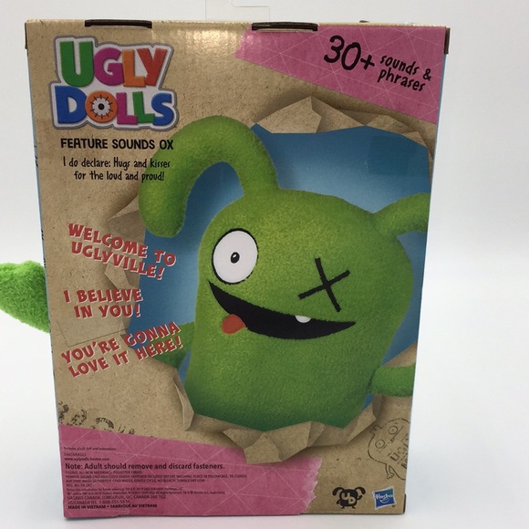 Ugly Dolls Feature Sounds Ox Talking Plush Stuffed Toy Green 30+ Sounds … - Picture 2 of 7